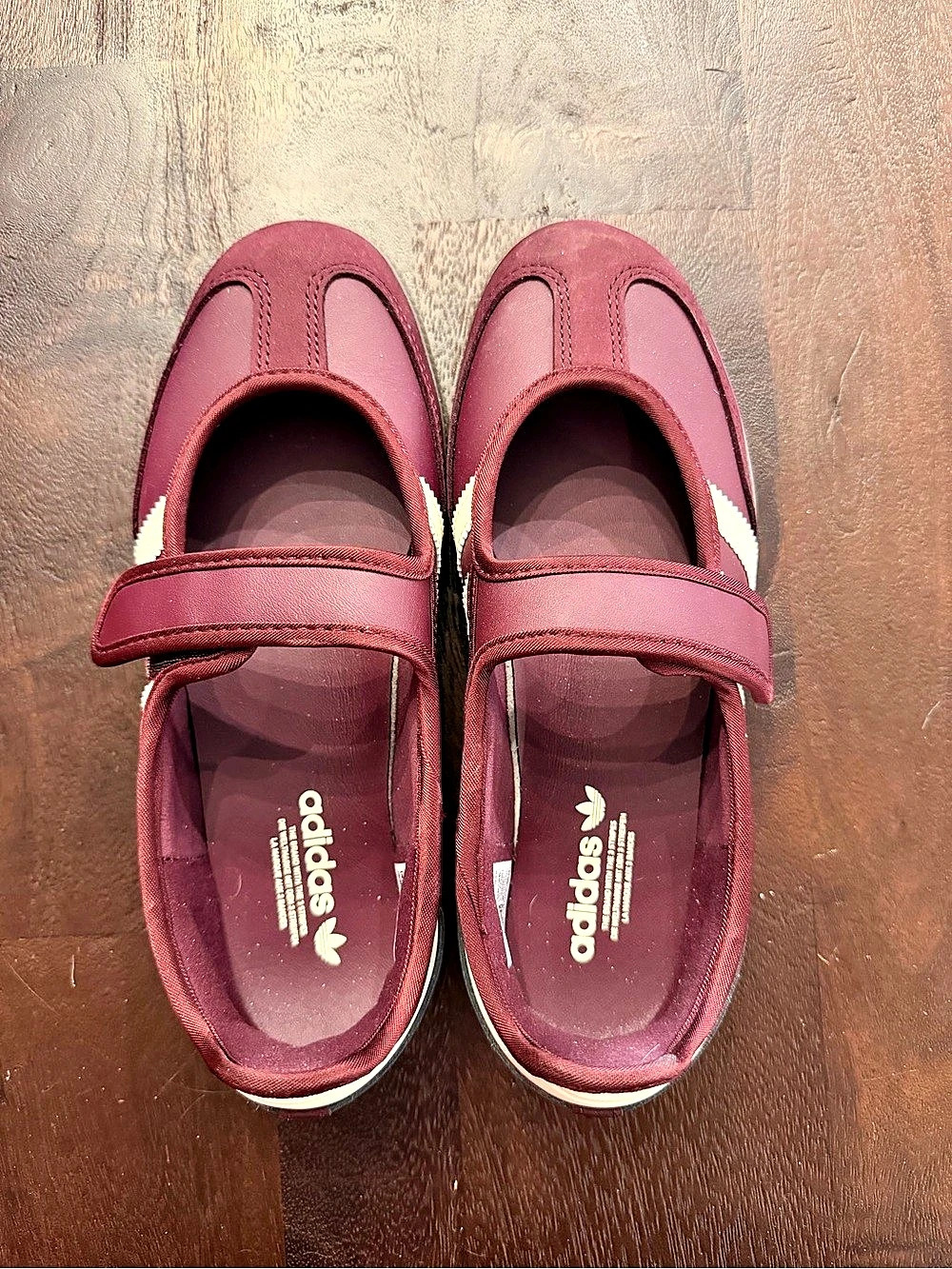 adidas Samba Jane W Mary Jane Sneakers Burgundy US 6.5 NWT